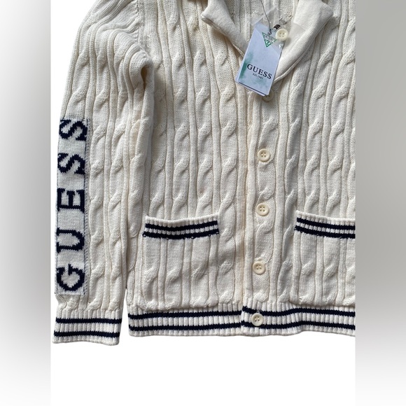 Host Pick - GUESS Little Boy Cable Cardigan - Size 6-7 Years Old - Picture 3 of 5